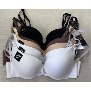 SET OF 6- I Love Your Style Gentle Push Up Bras,‎ SZ 36B